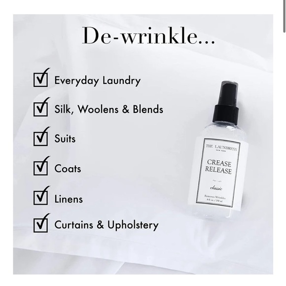 Heavenly Scent🌺The Laundress CREASE RELEASE Classic Fabric Wrinkle Remover NWT - Picture 7 of 13